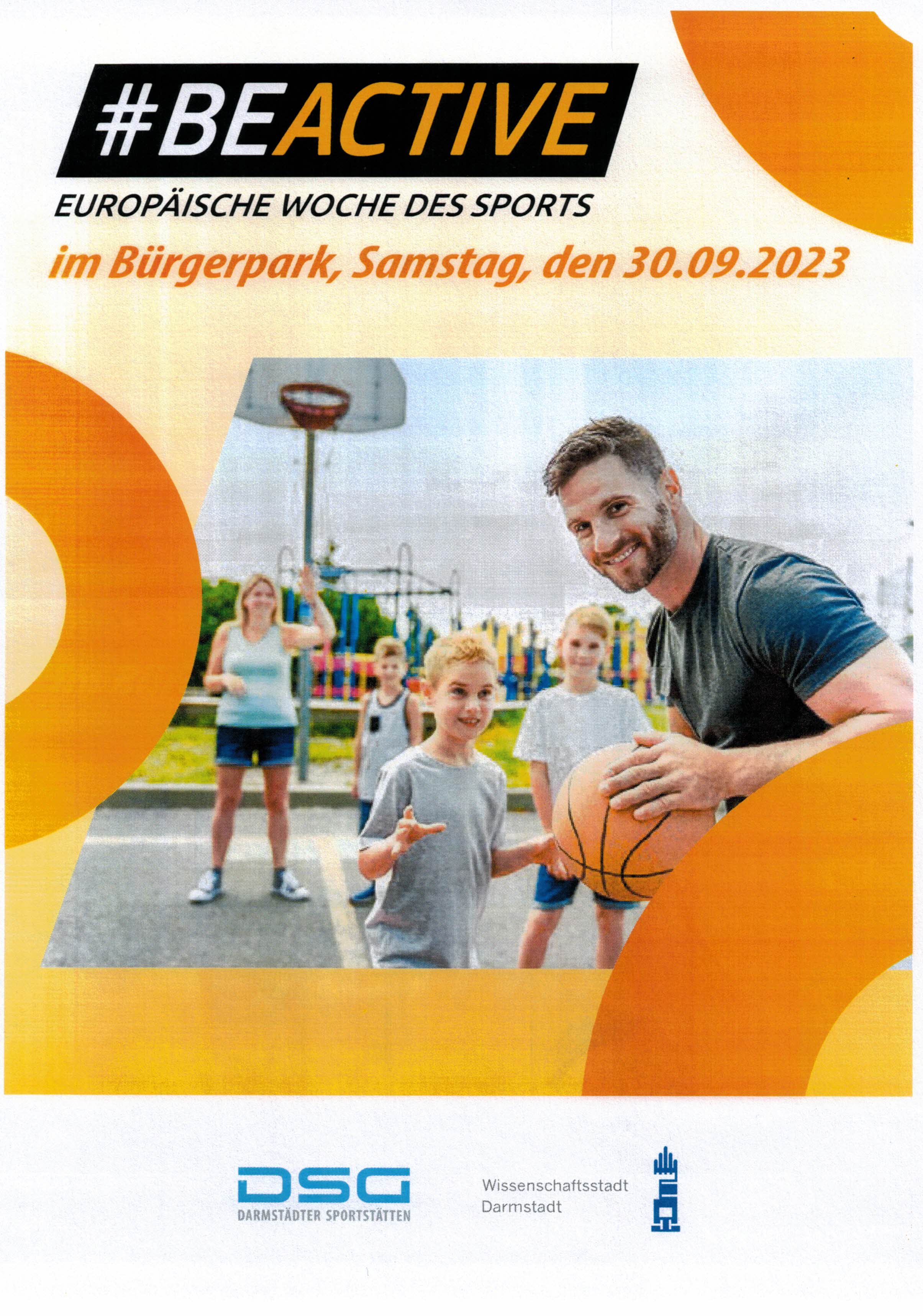 #BEACTIVE Europäische Woche des Sports im Bürgerpark, Samstag, den 30.09.2023.